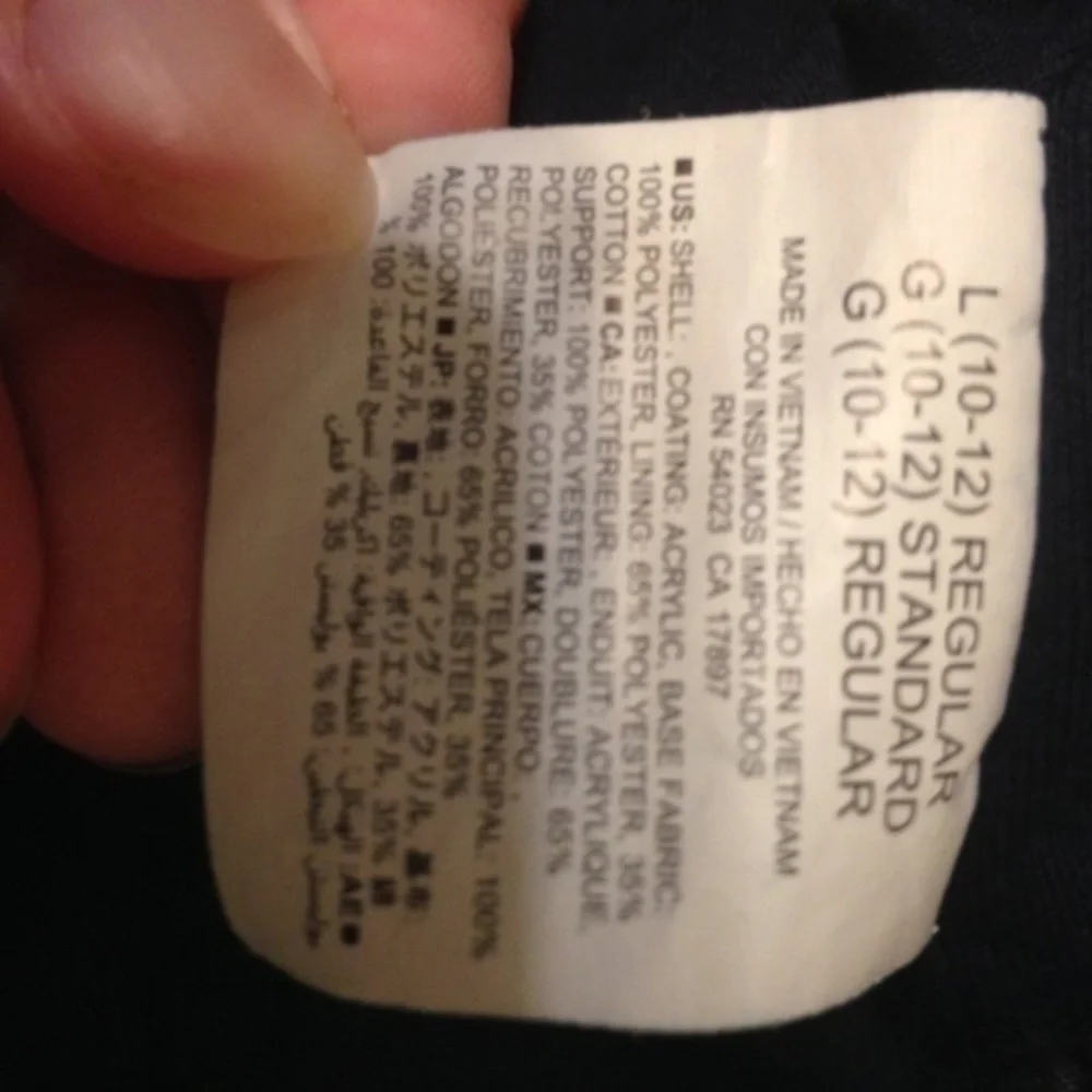 Navy blue Old Navy lined windbreaker sz 10/12